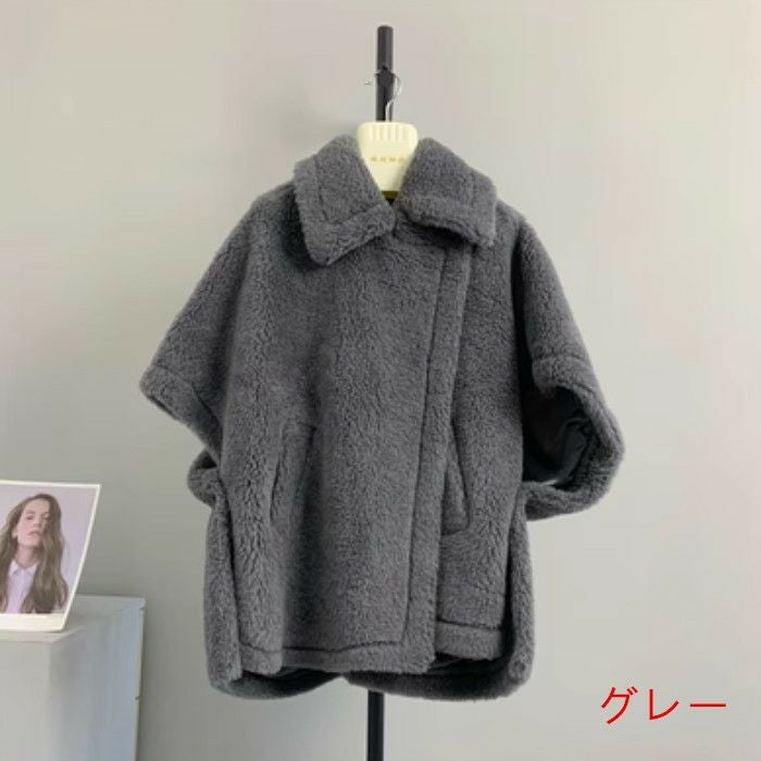 一部即納 7color WOOL ALPACA ケープ ポンチョ コート | LiLiRena