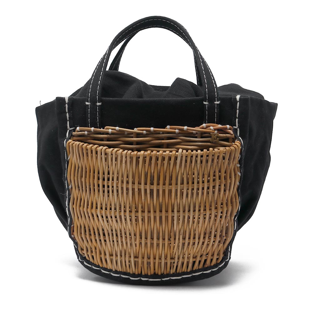 eb・a・gos[エバゴス]キャンバス・カゴポケット付きトート 15516