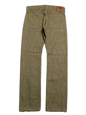 Pure Blue Japan XX OL-14oz-019 Olive White Selvedge Denim