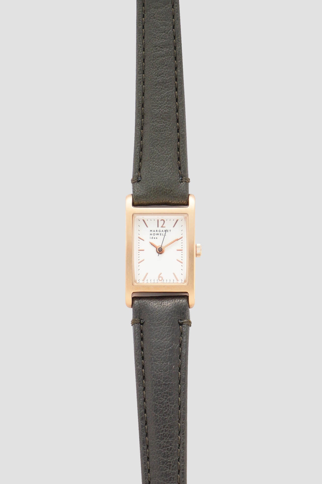 CALF BELT / RECTANGULAR WATCH | MARGARET HOWELL（マーガレット
