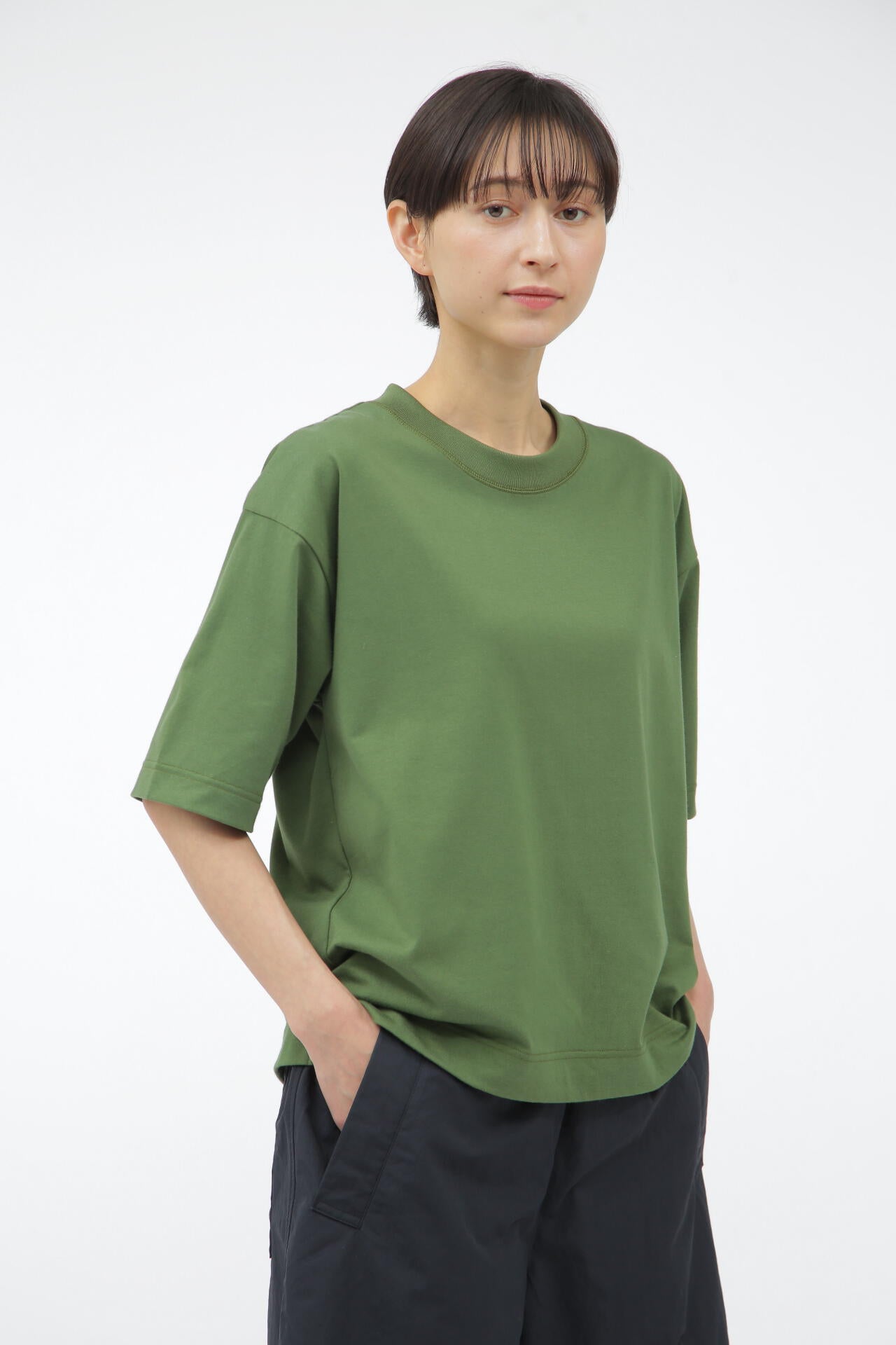 COTTON POLYESTER JERSEY TOP | MARGARET HOWELL（マーガレット