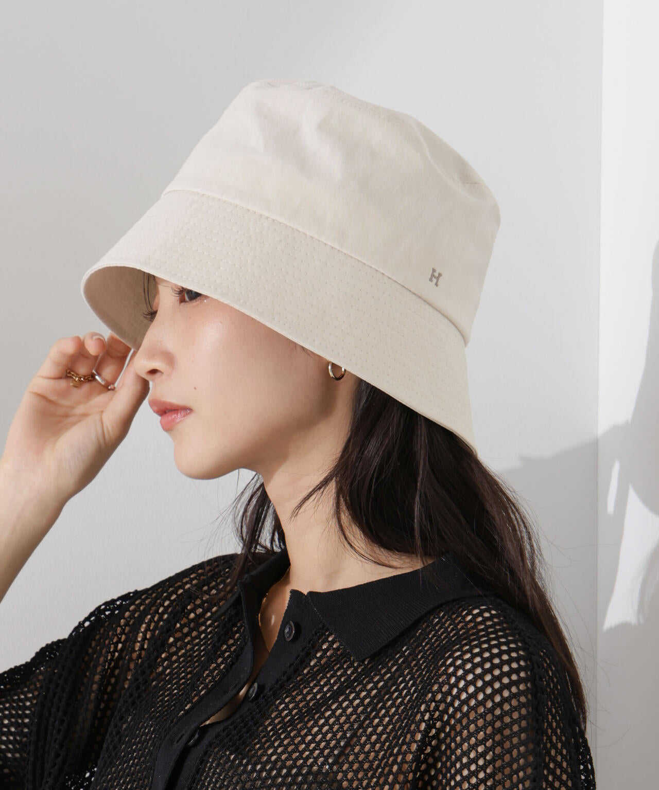 Healthknit/ワンポイント刺繍バケットハット | NANO universe（ナノ