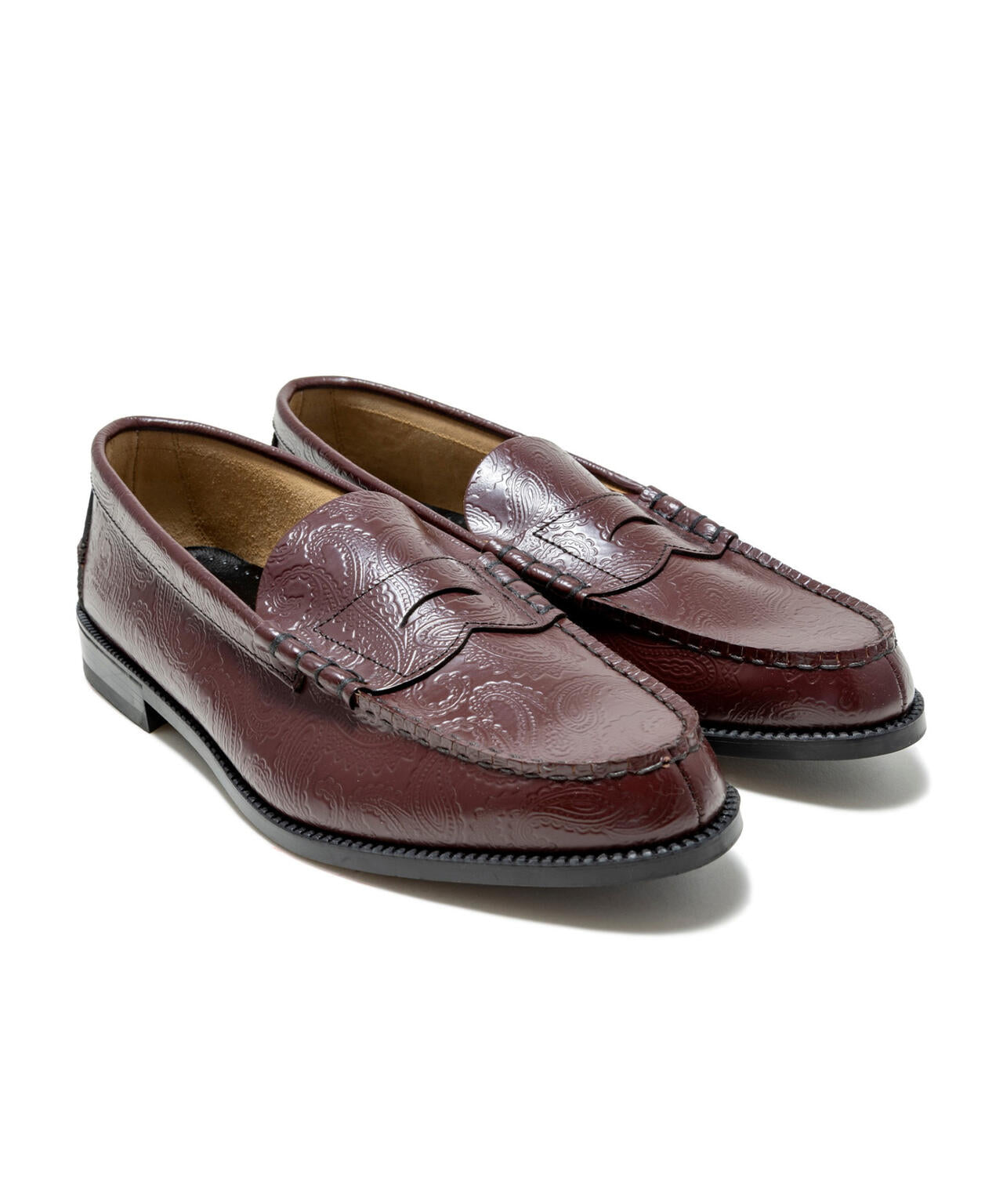 The Kenford Fineshoes/【LHP EXCLUSIVE】WINE PAISLRY LOAFERS