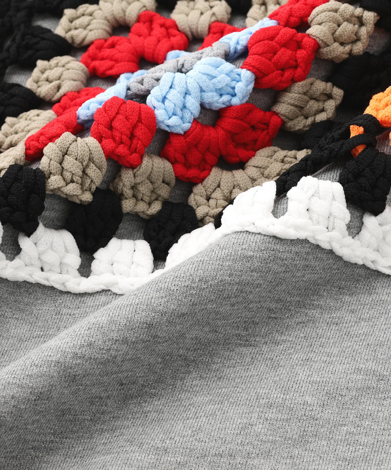 DISCOVERED(ディスカバード) 別注 CROCHET SLEEVE SWEAT | B'2nd（ビー