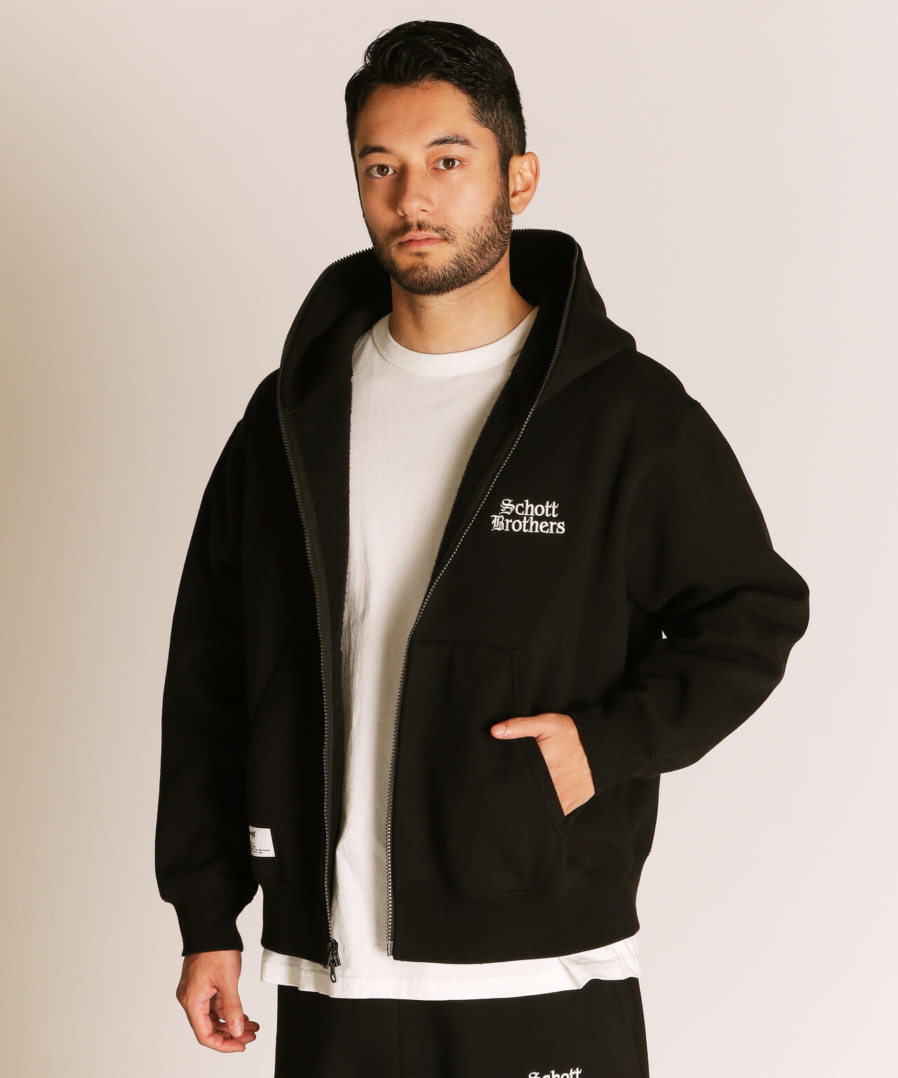 B.S. ZIP HOODED SWEAT/ブラックシープ フルジップ スウェット
