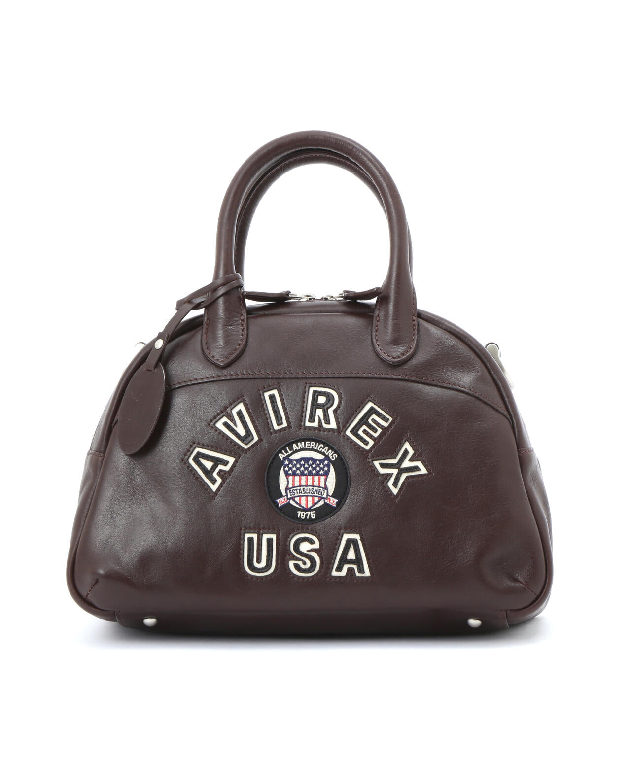 直営店限定》VARSITY LEATHER MINI-BOSTON BAG / AVX5625 | AVIREX