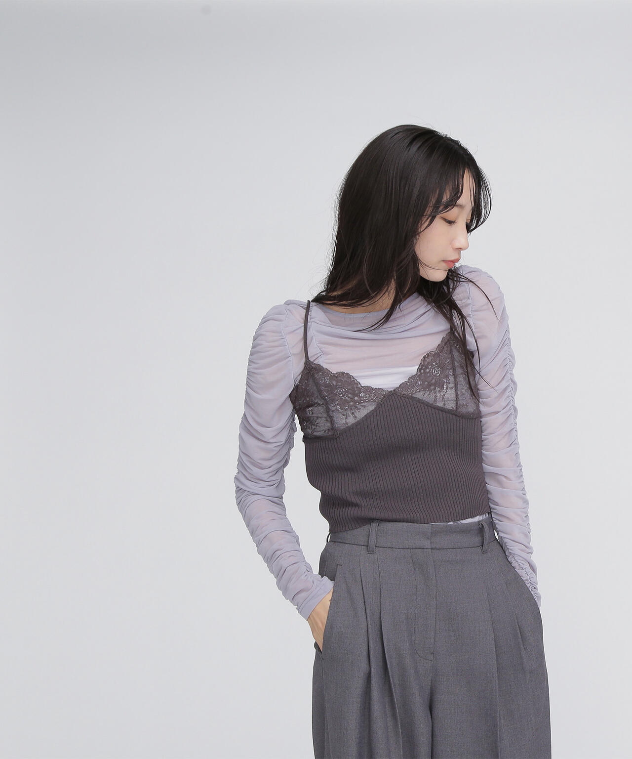 コンパクトレースニットキャミソール | NATURAL BEAUTY BASIC