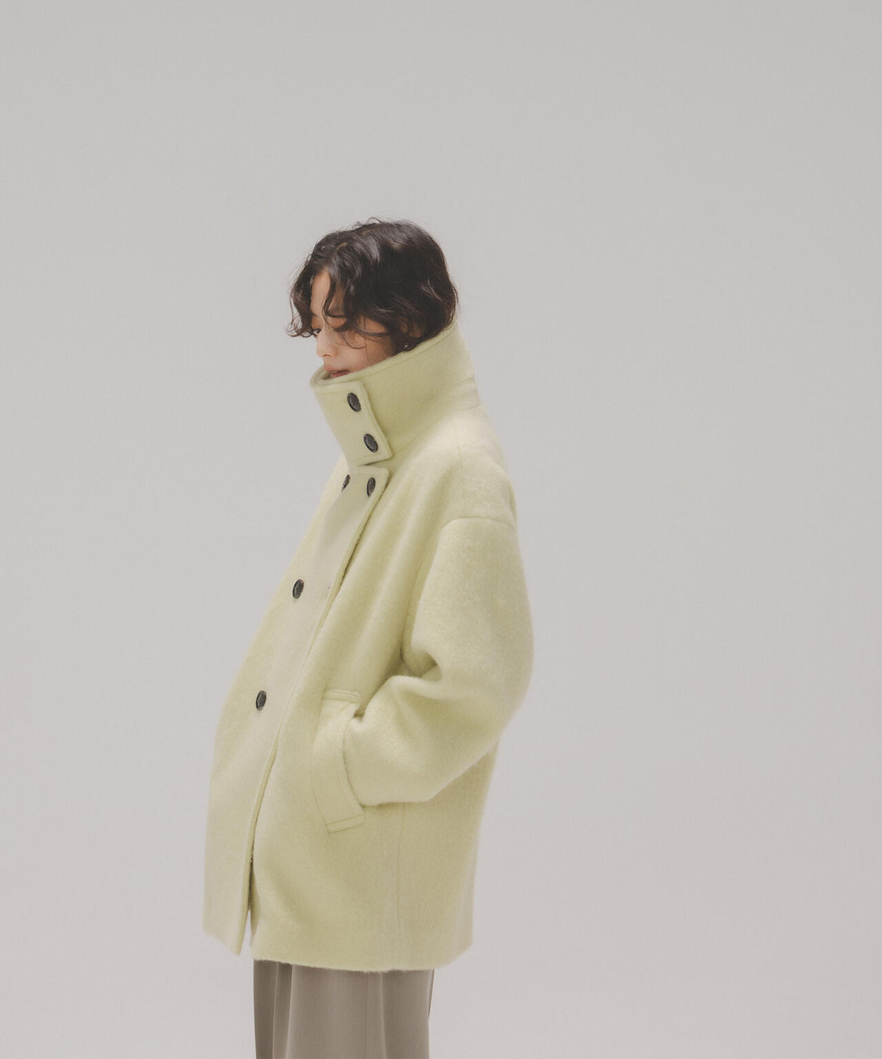 Oggi掲載】スタンドネックシャギーミディコート | NATURAL BEAUTY