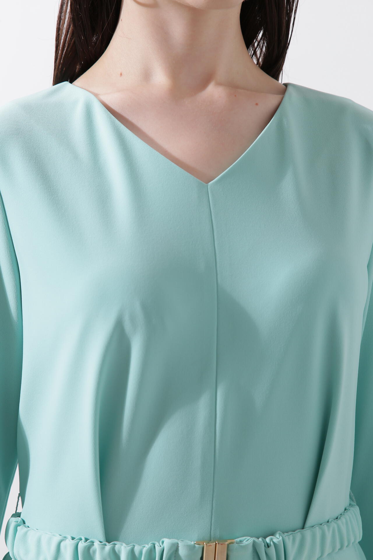 シャーリングベルトVネックワンピース | PINKY&DIANNE（ピンキー