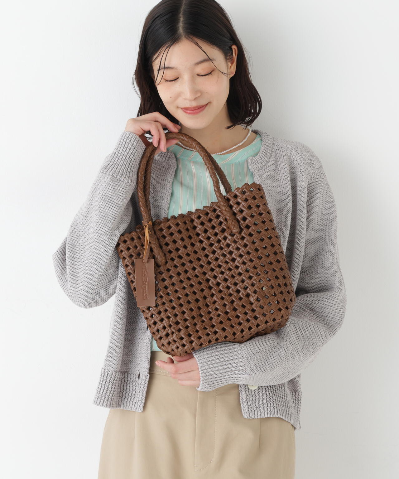 BAGMATI》レザーメッシュバッグ | human woman（ヒューマン