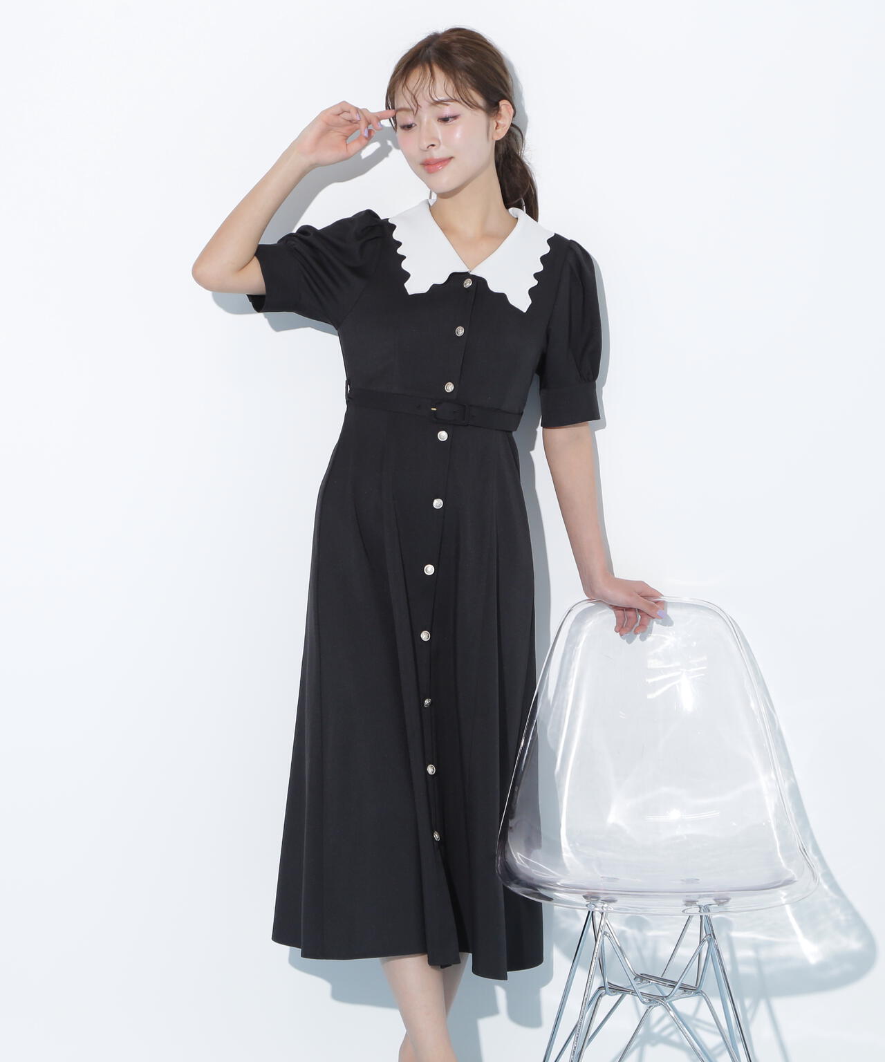 スカラップカラーワンピース | JILL by JILL STUART（ジル バイ ジル