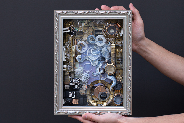 機械的時計内部構造アート T01 機械的時計内部構造アート T01