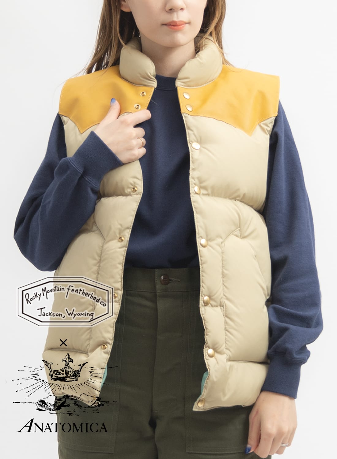 Rocky Mountain Featherbed BEAMS別注 ダウンベスト 【公式通販】