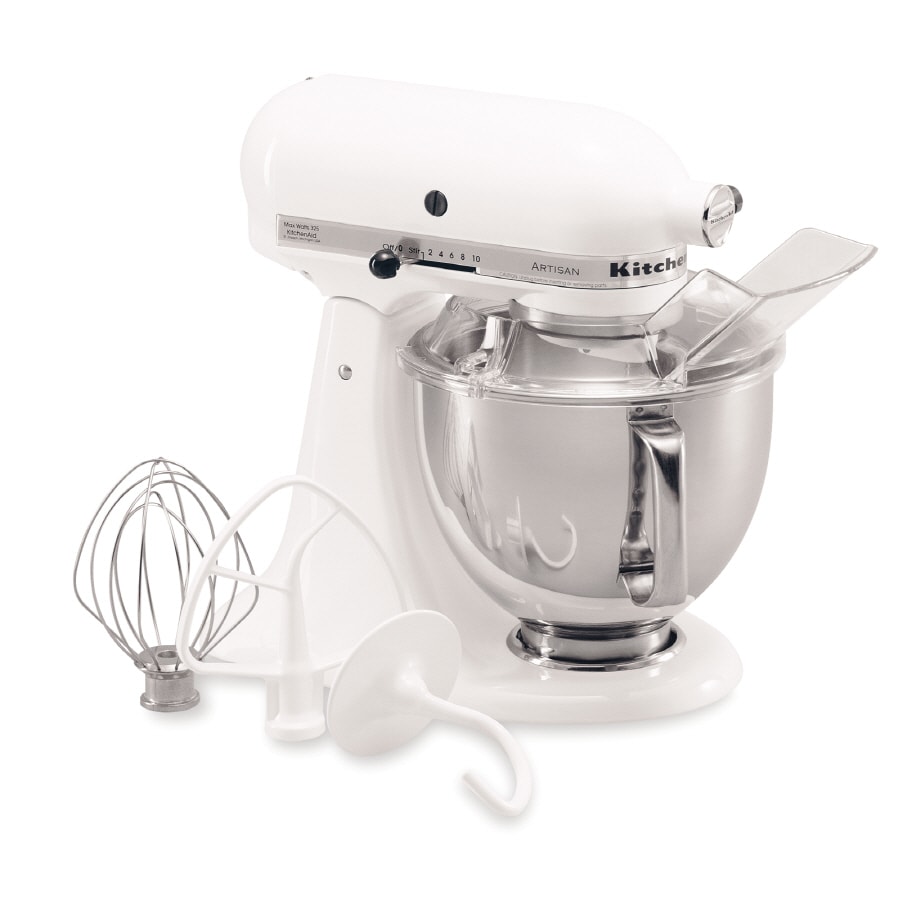 KitchenAid Artisan White 5-Quart Tilt-head Stand Mixer KSM150PSWH