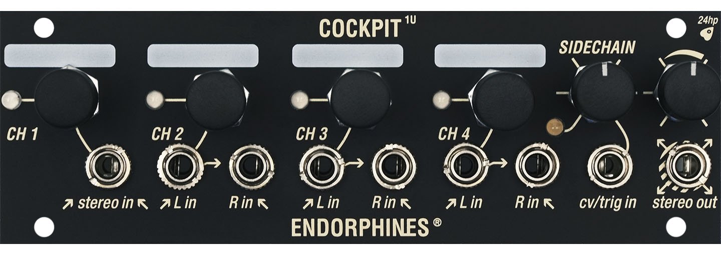 Endorphin.es Cockpit 1U (black) - Eurorack Module on ModularGrid