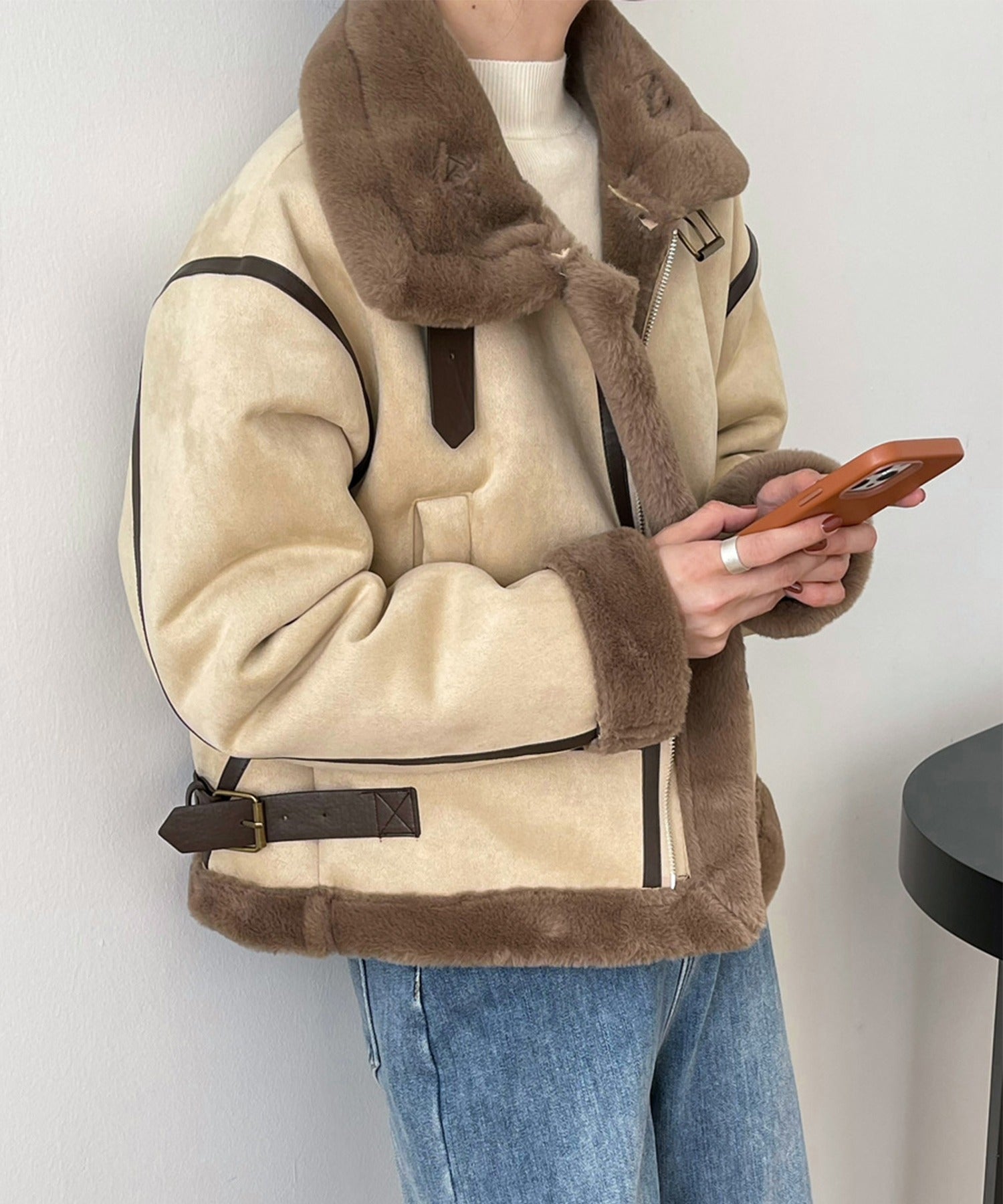 ダブルカラー ムートンジャケット – 《公式》moremore（モアモア）