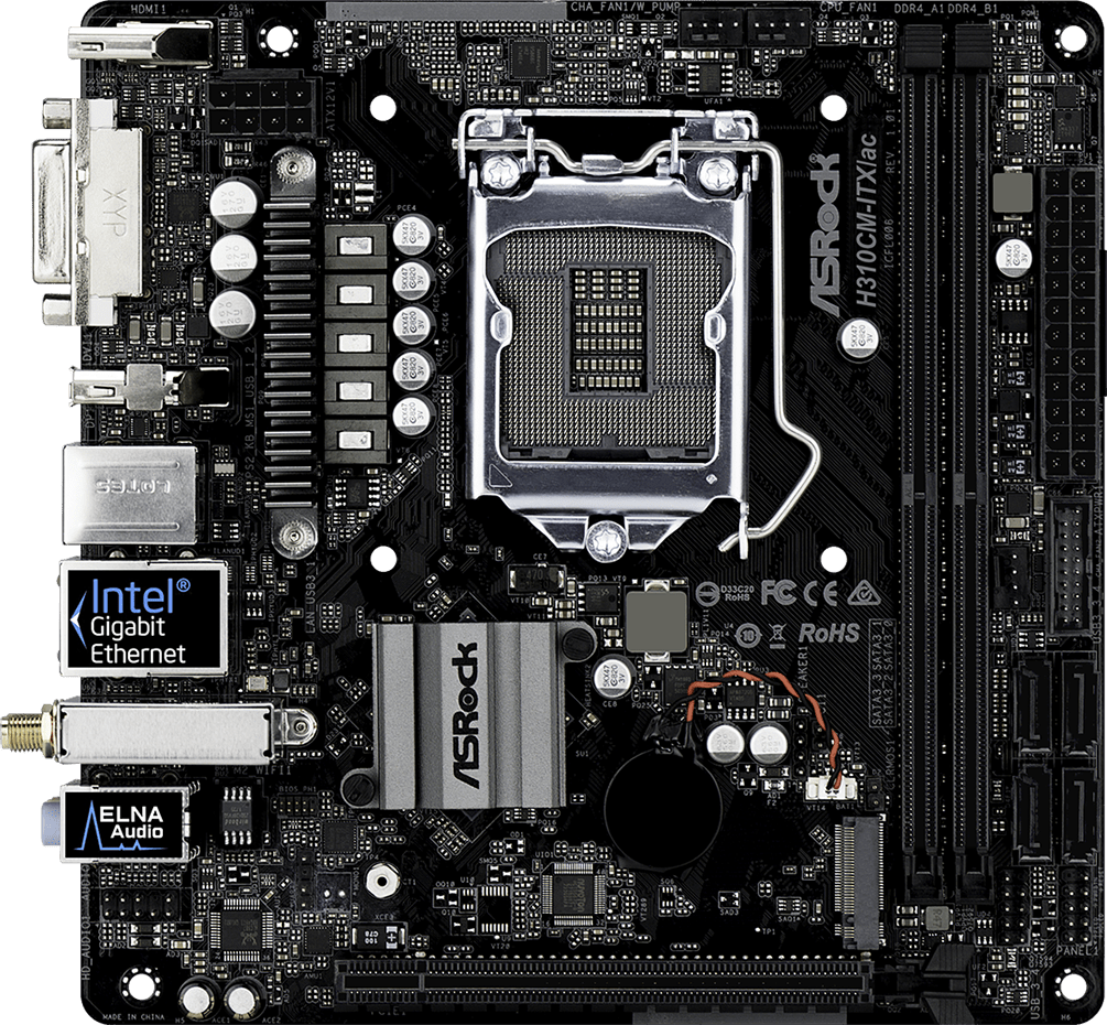 Asrock H310CM-ITX/ac - Motherboard Specifications On MotherboardDB