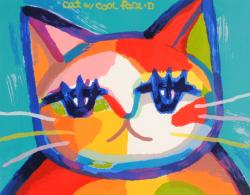 マイケル・ルーの猫の絵のポップアートを通販で販売