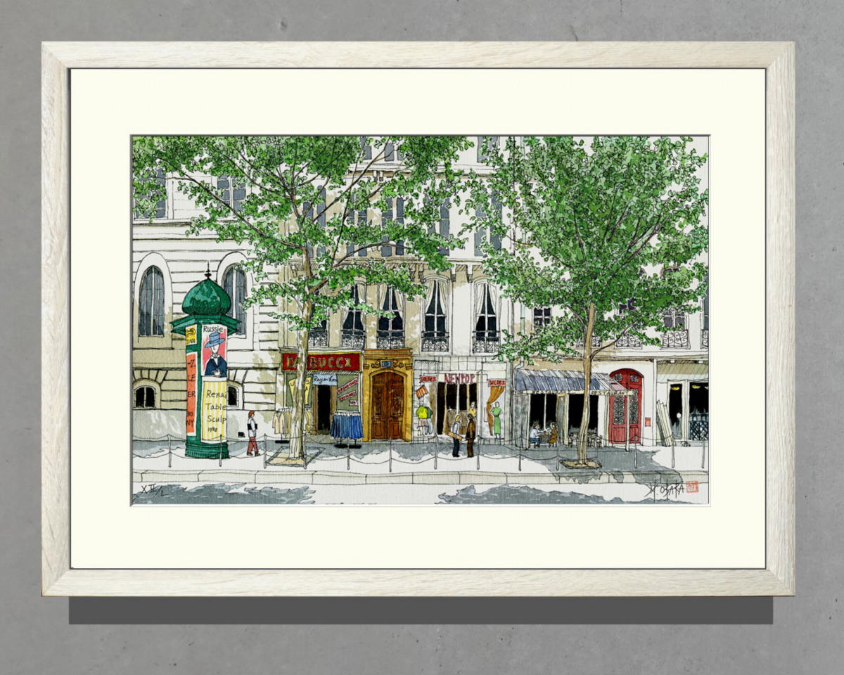 好評のリトグラフ集Ⅰ・風景画（小原雅夫作品） - 函館のカトリック