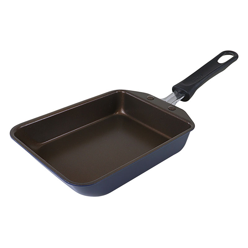 デュラブルシリーズ 玉子焼きフライパン 軽量 ネイビー ガス火専用