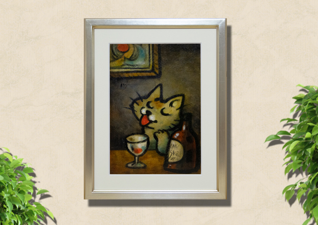 油絵 専用 ニットが大好きな猫 2 油絵 専用 ニットが大好きな猫 2 油絵