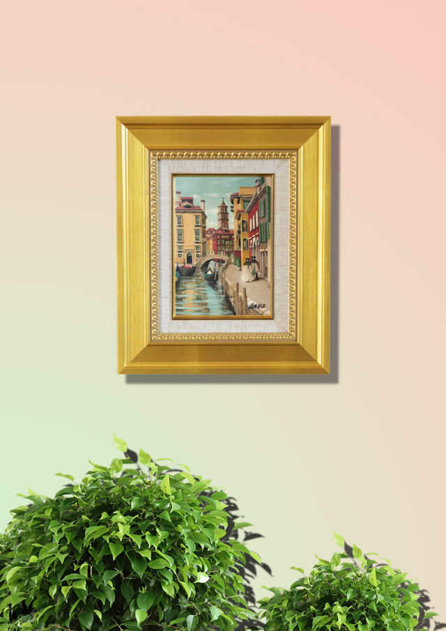 VENEZIA」油彩SM・イタリア風景画・志村好子