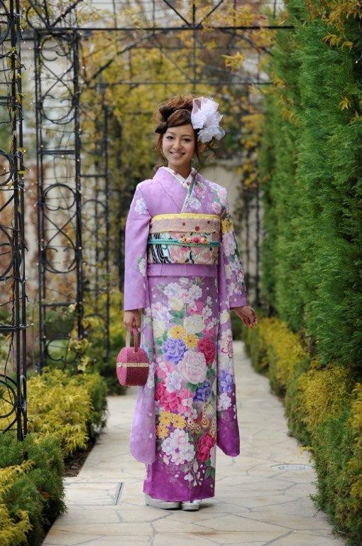 KyotoSweetCollection きもの工房グループの振袖 /紫色/グラマラス/花
