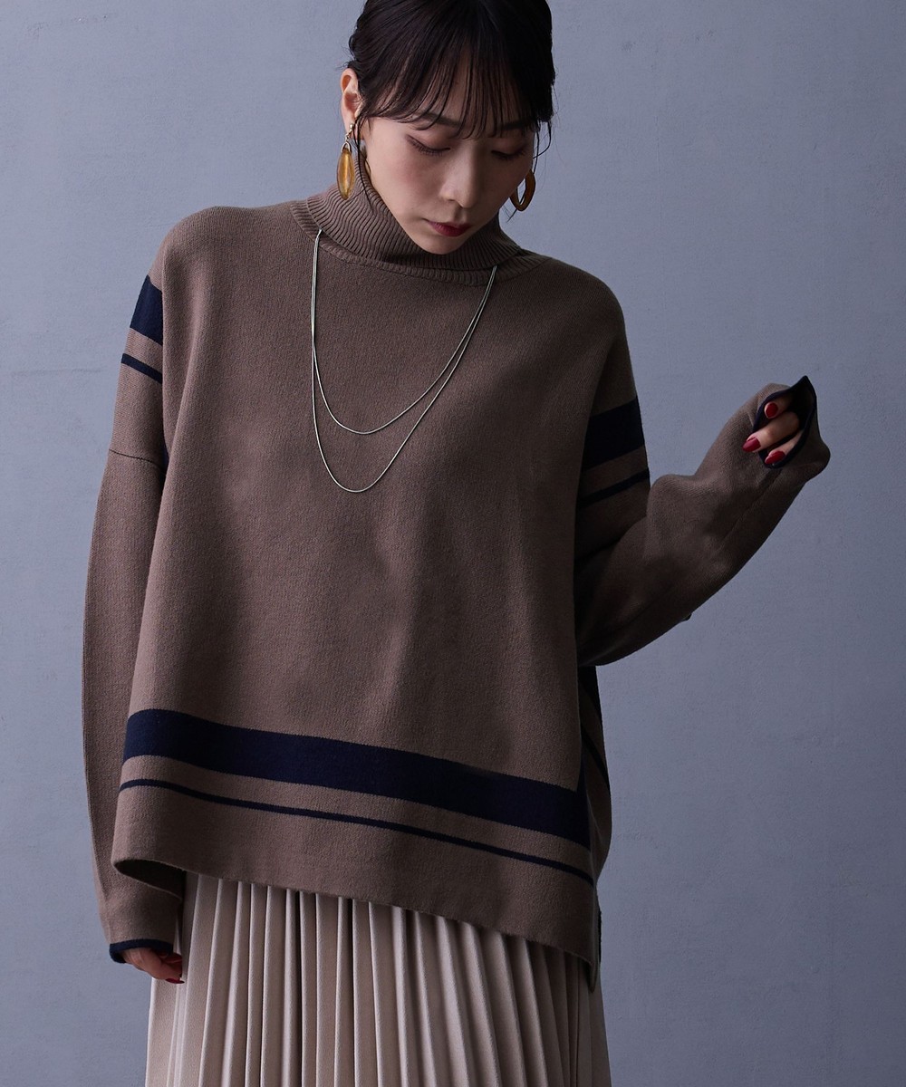 ネックレス付きスクエアラインニット｜プルオーバー｜ニコル公式通販