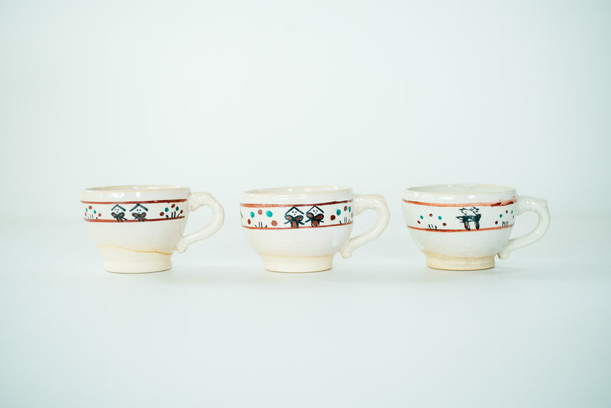 赤膚焼窯元 小川二楽】奈良好きのための「赤膚焼のカップ&ソーサー