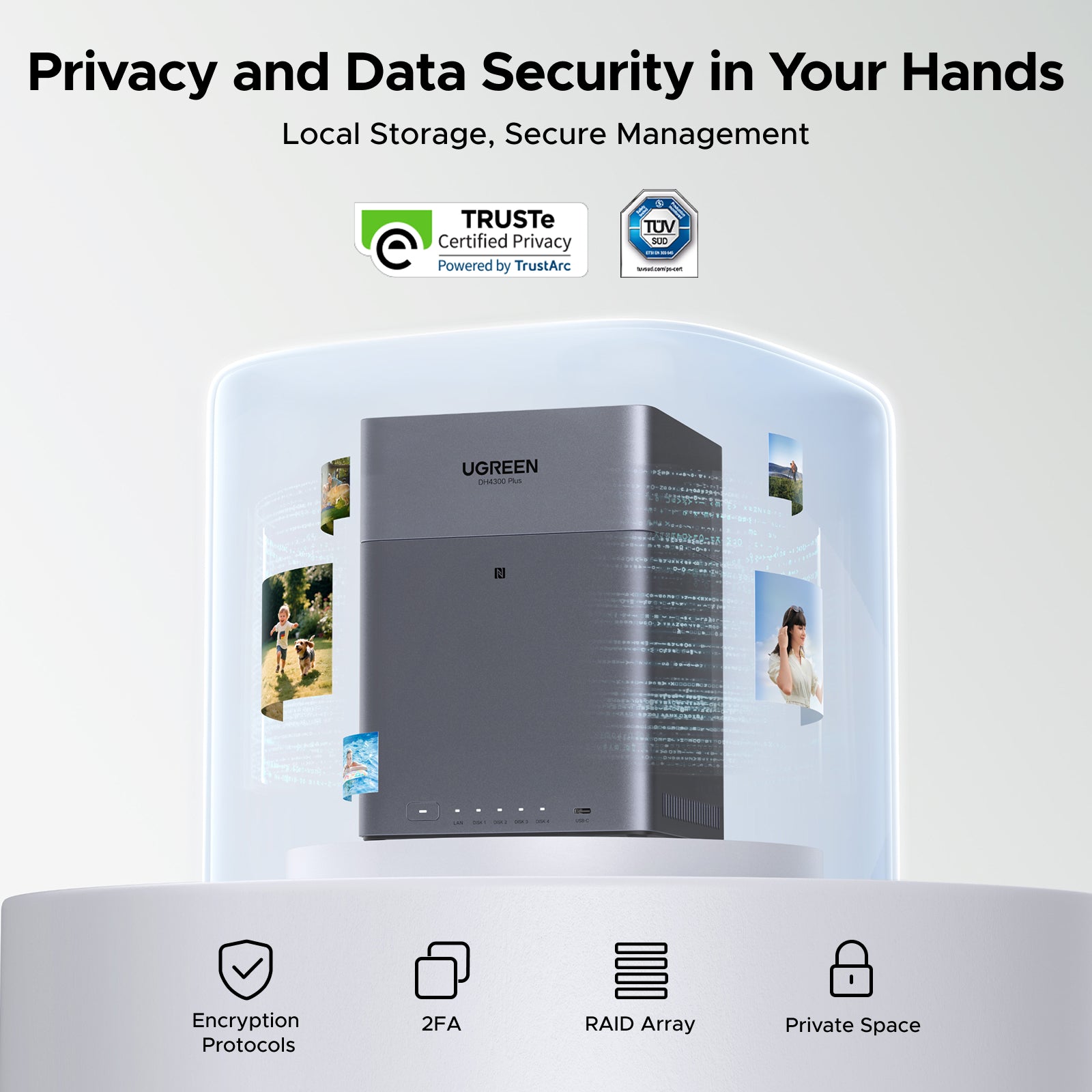 UGREEN NAS Storage 120TB – AI Organization for Family Memories