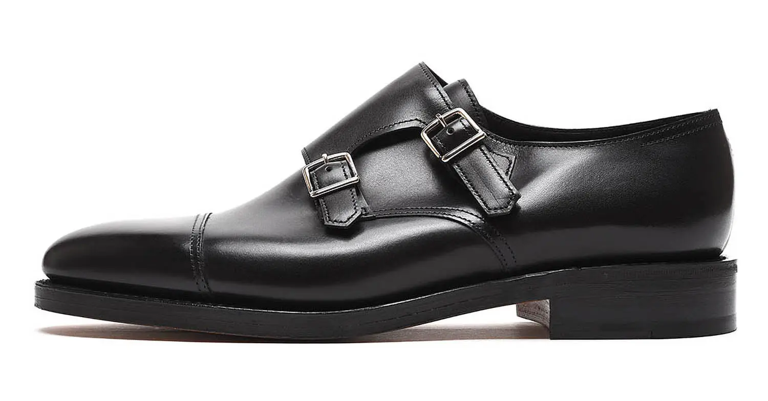 名作ダブルモンクストラップ】ジョンロブ WILLIAM CALF ブラック