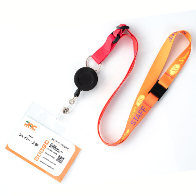 フルカラーネックストラップ TP15D-CR（15mm幅×二重リング×カード