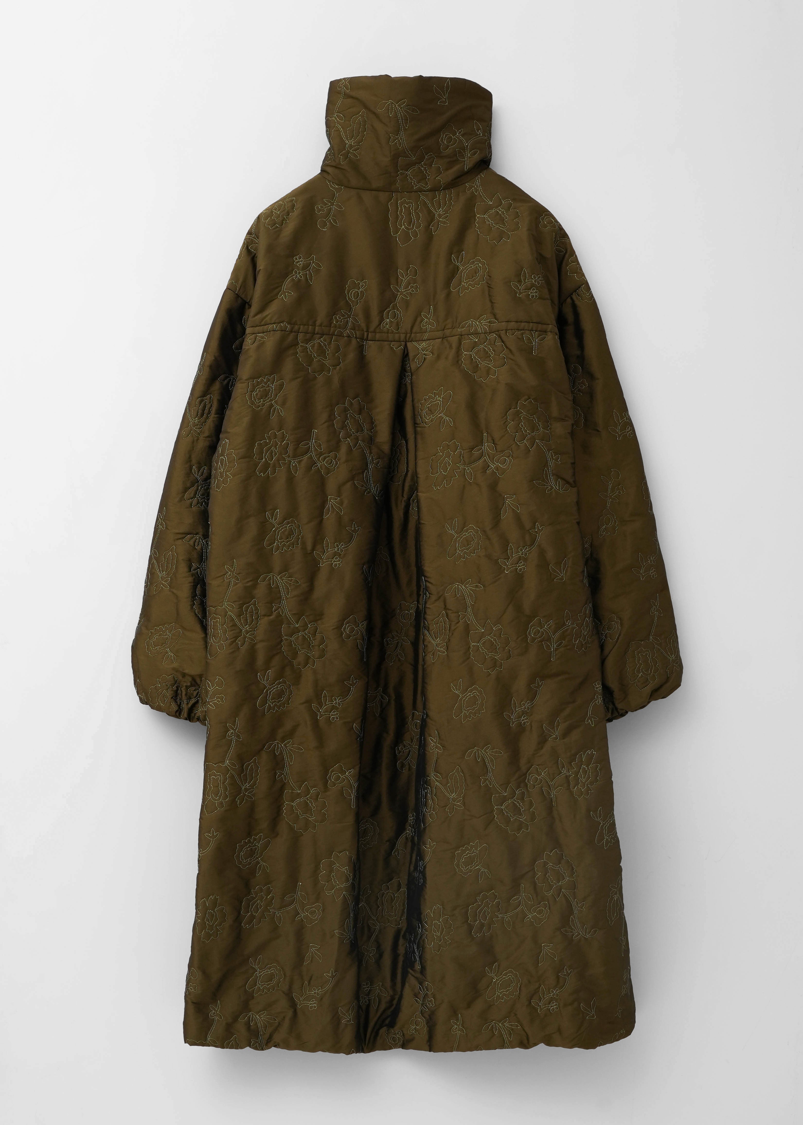 Poly Dupion Flower Embroidery Quilting Coat | Pasand by ne Quittez