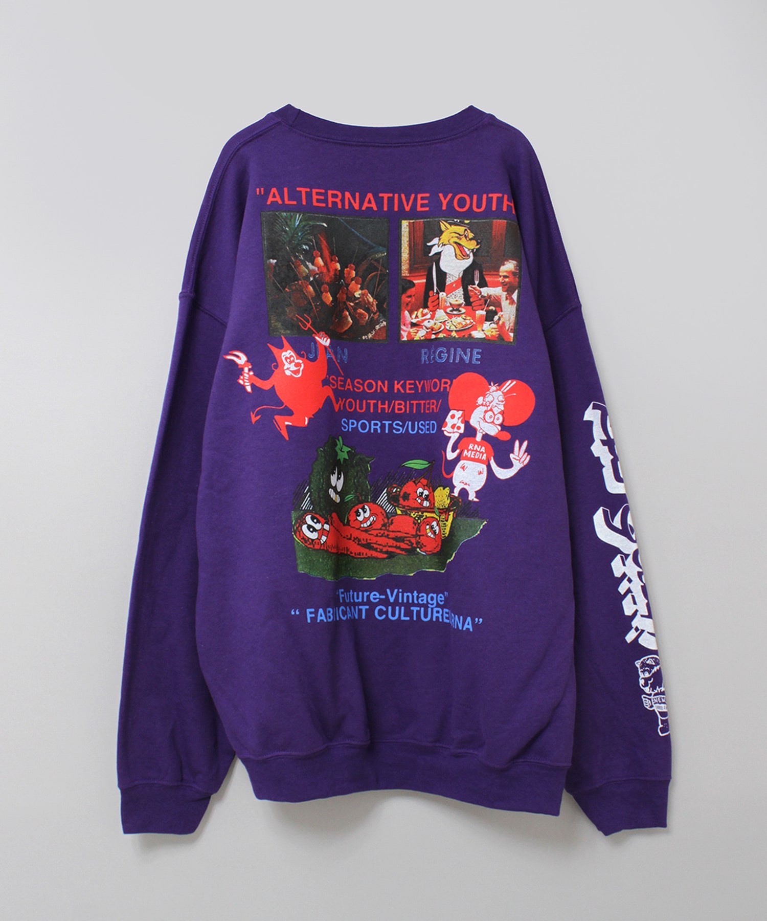 M2581 マウスプリントトレーナー(M 杢グレー): トップス - RNA ONLINE