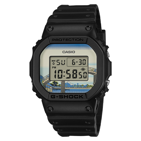 G-SHOCK 葛飾北斎 富嶽三十六景 「深川万年橋下」 DW-5600KHFM25-1JR