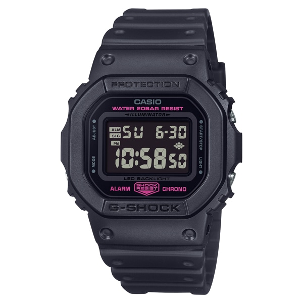 G-SHOCK ピンクリボン活動支援モデル DW-5600PK-1JR クォーツ(ブラック