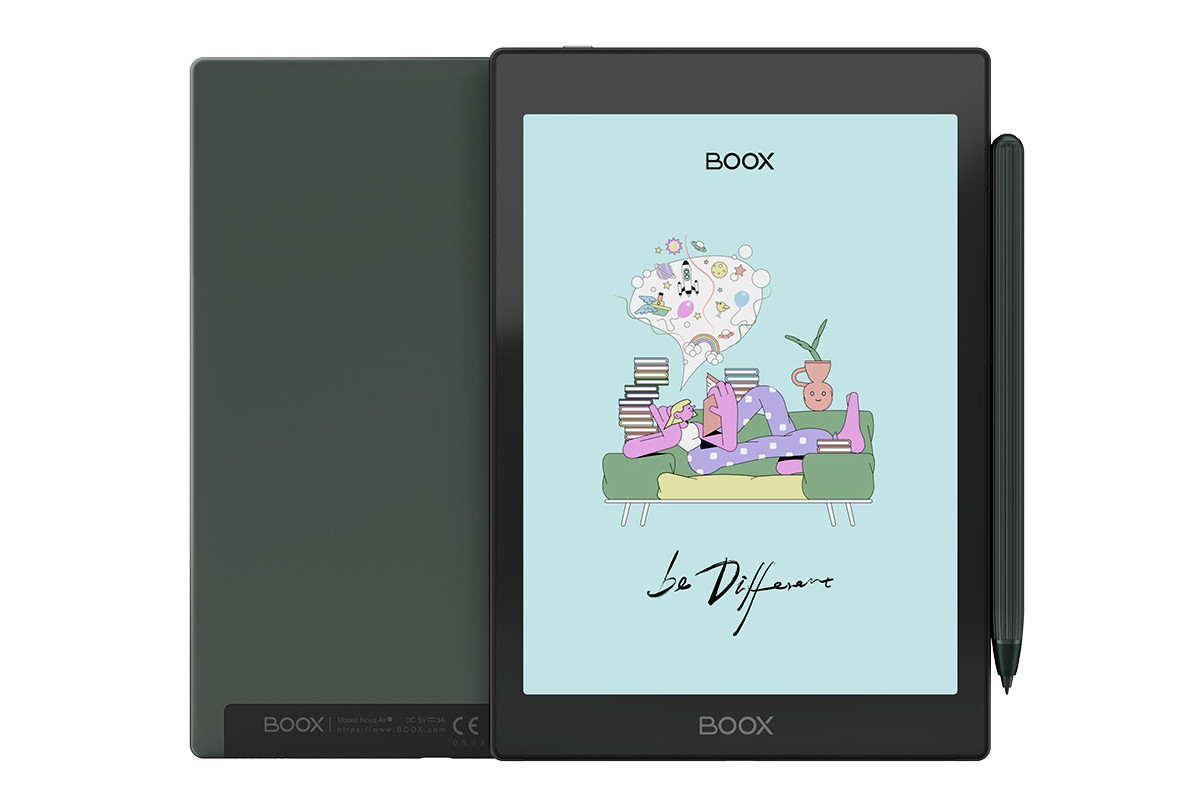 Onyx BOOX Leaf 7インチEInkタブレット 本体 純正カバー付き