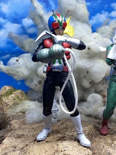 仮面ライダーV3』真骨彫ライダーマンが初公開 | マイナビニュース