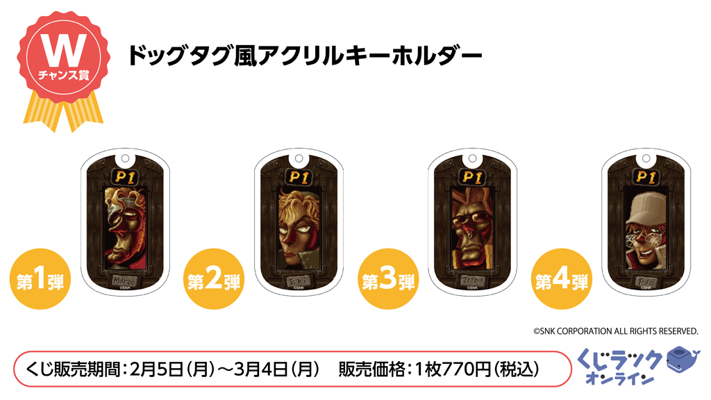 メタルスラッグ3』のオンラインくじが2月5日（月）より発売