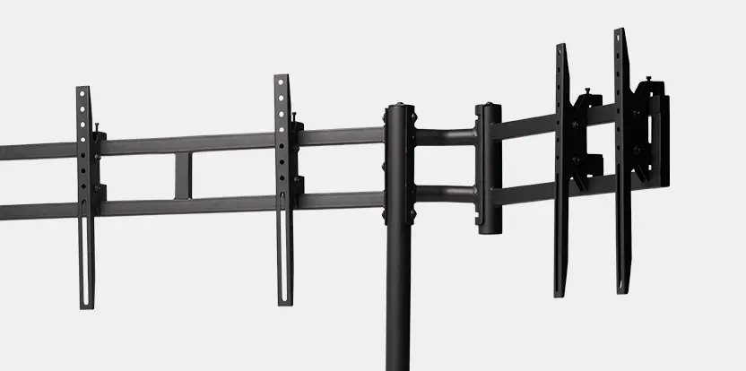 Round Tube Freestanding Triple Monitor Stand Review