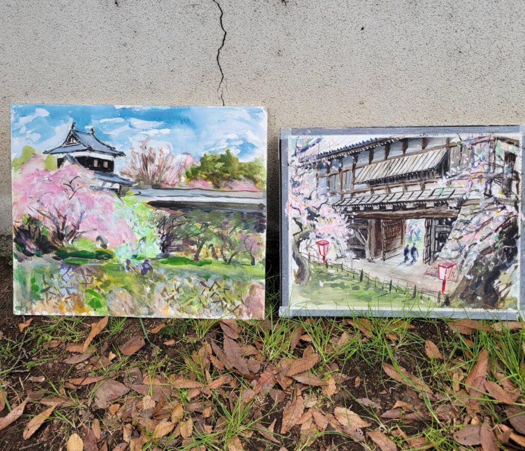 奈良県｜大和郡山市｜郡山城｜桜｜2025年3月｜風景画・作品｜スナップ