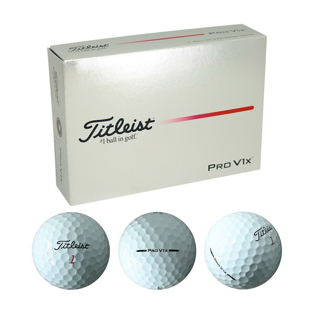 タイトリスト Titleist Pro V1x ボール (ハイナンバー) ホワイト 1