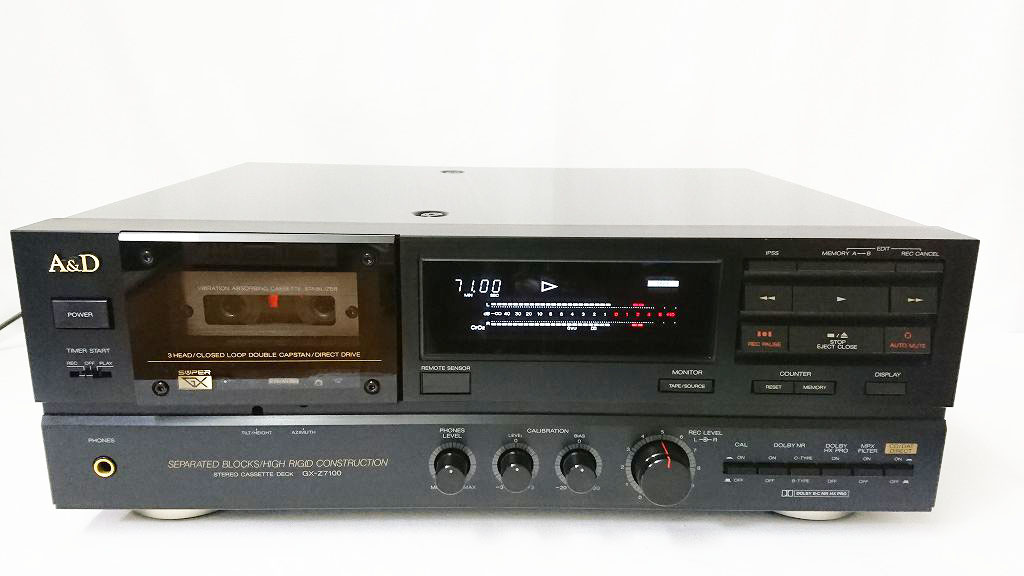 A&D GX-Z7100の紹介◇厚みのある堅牢な容姿 | スーパーカセッターズ