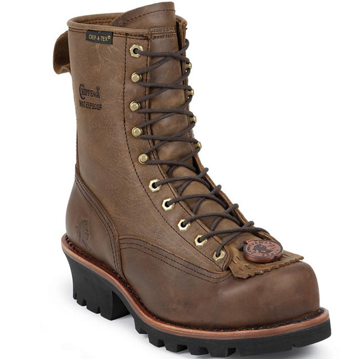 Chippewa Footwear Men's Steel Toe Waterproof Lace Logger Work Boots
