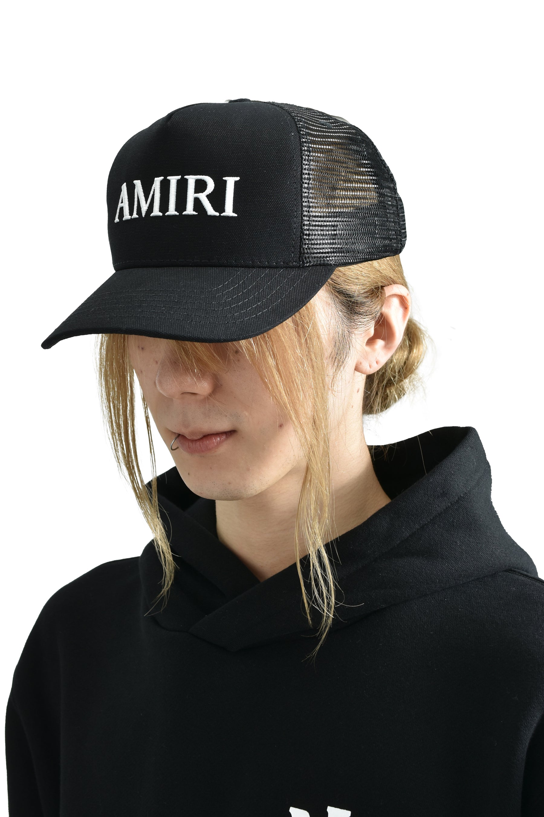 AMIRI FW25 AMIRI CORE LOGO TRUCKER HAT / BLK - NUBIAN