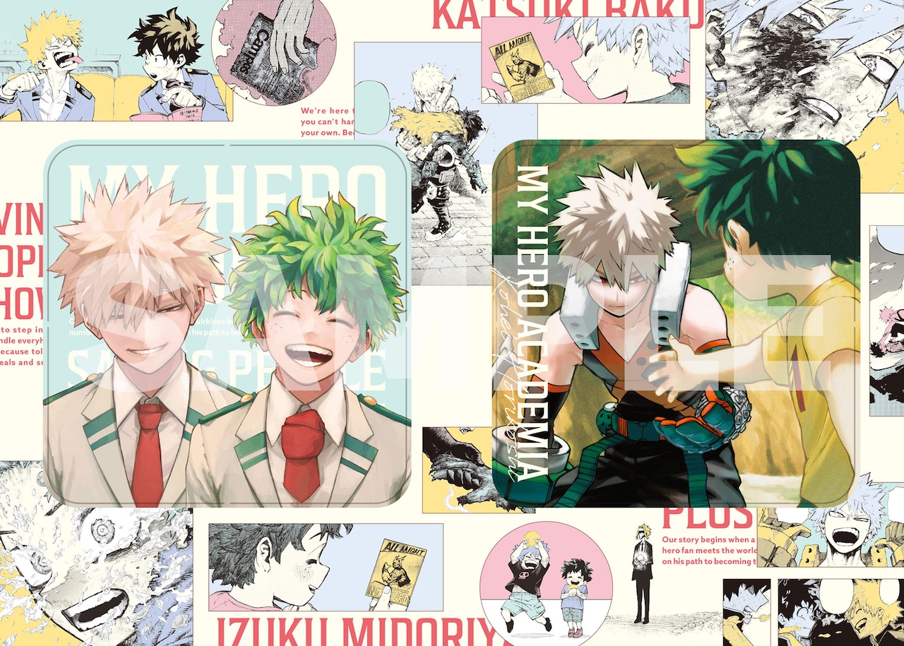 少年ジャンプ GIGA 2024 SPRING付録となる両面コースターの絵柄。 (c