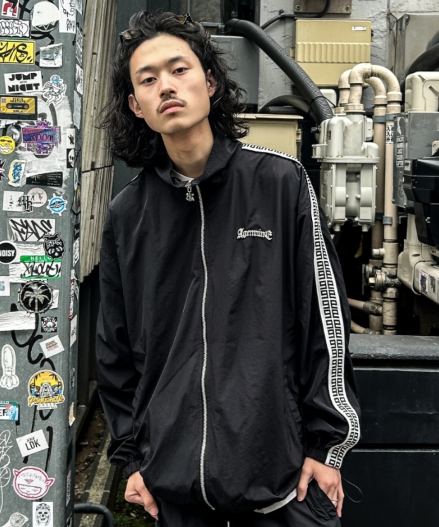 A'GEM/9 × .kom 『A'GEM/9/エージェムナイン』 ジャガードロゴナイロン