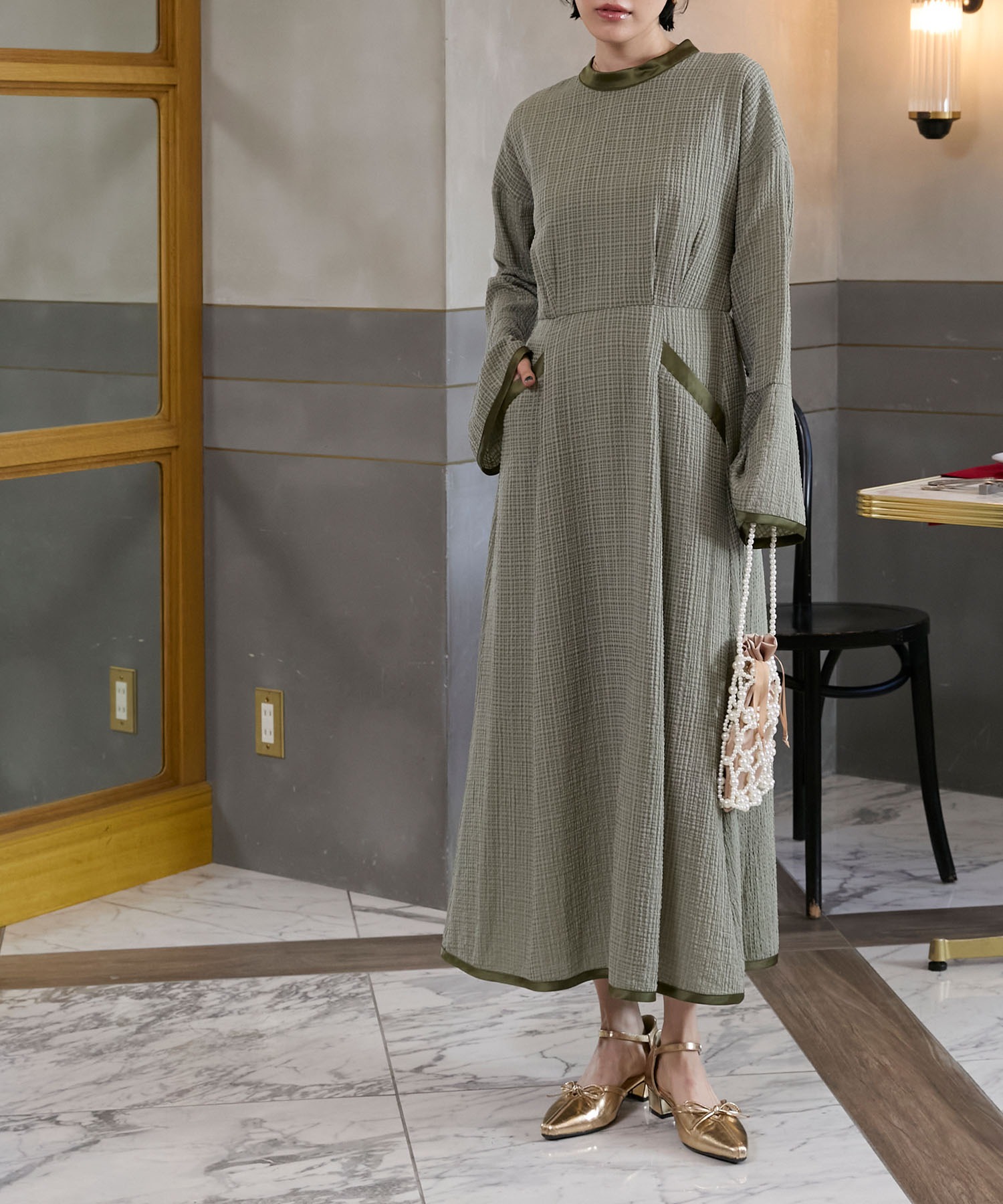 forksy.】【オケージョン対応】パイピングデザイン シアー チェック