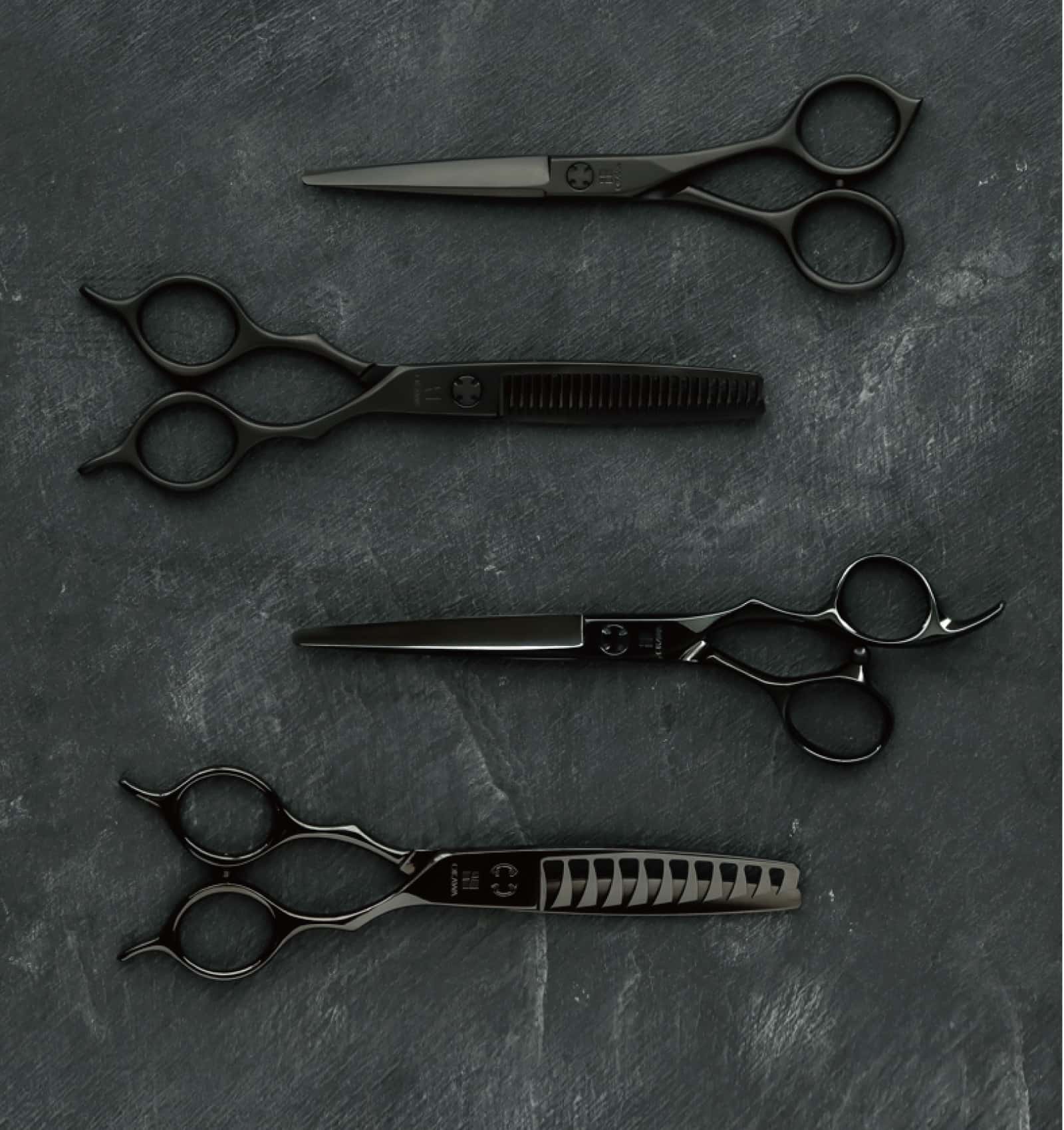 BLACK&BLACK DLC BLACK COATING | OKAWA pro-scissors 理美容ハサミの