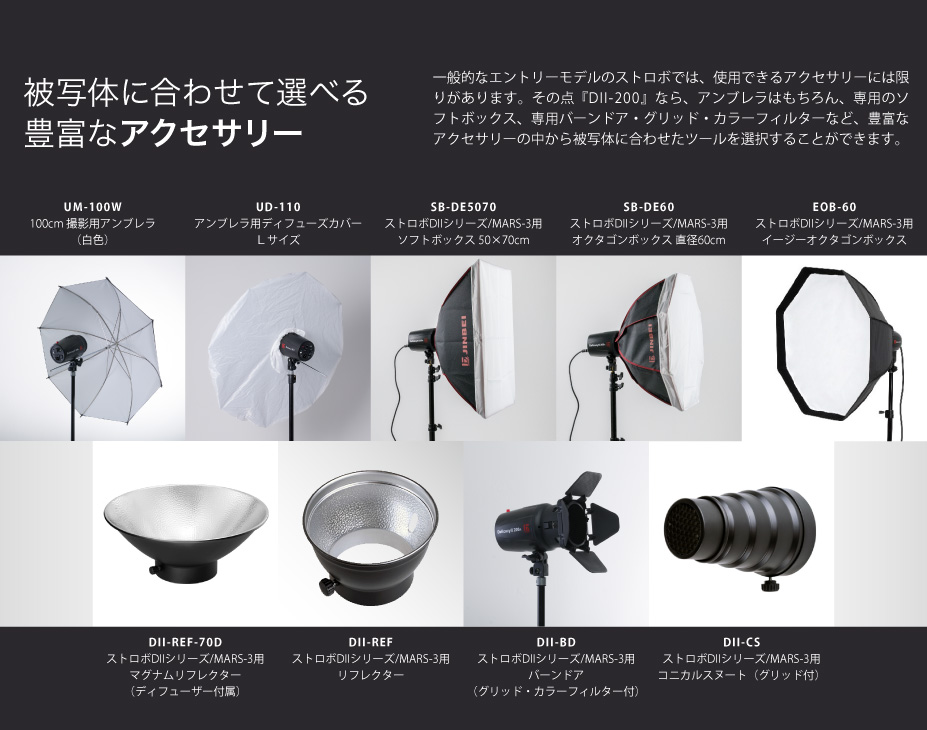 〓完売・生産終了〓 JINBEI イージーストロボ デリカシー200W DII-200